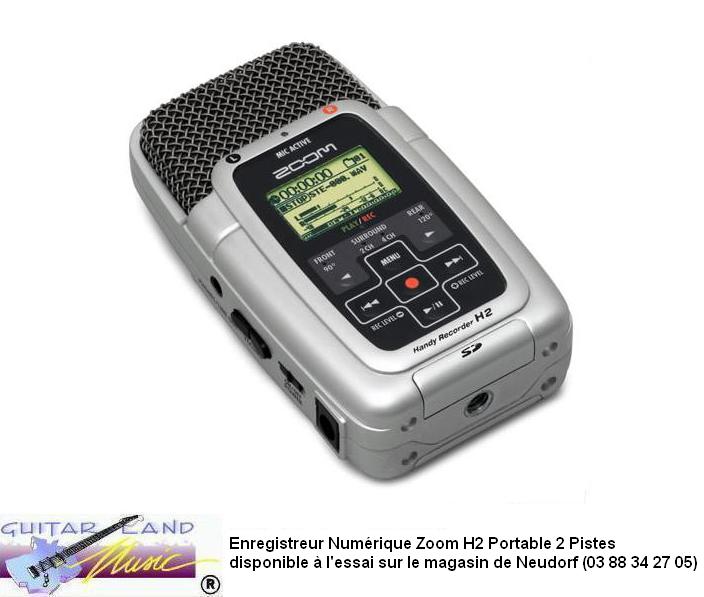 Enregistreur Numerique Zoom H2 Portable 2 Pistes